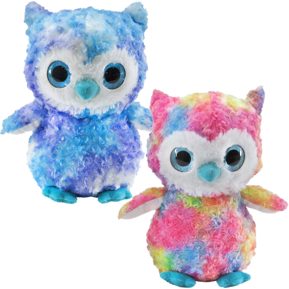 Rainbow owl stuffed animal outlet